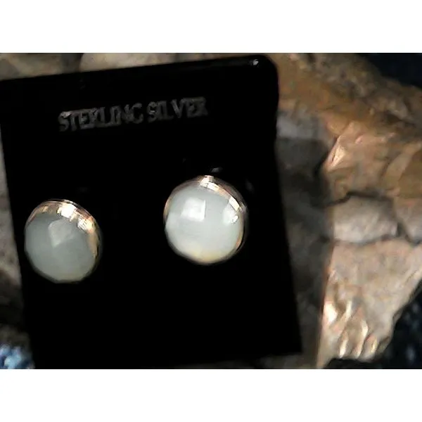silver earrings with stones Image 3 Vulcan's Forge LLC KANSAS CITY, MO