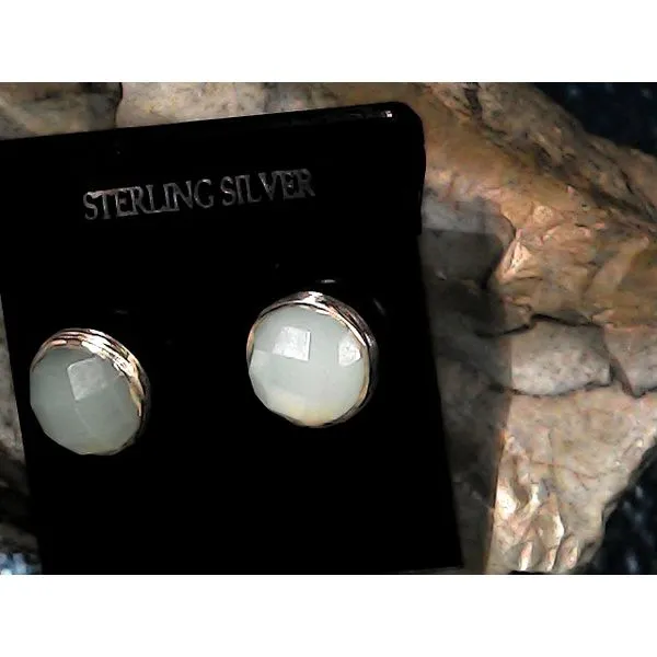 silver earrings with stones Image 4 Vulcan's Forge LLC KANSAS CITY, MO