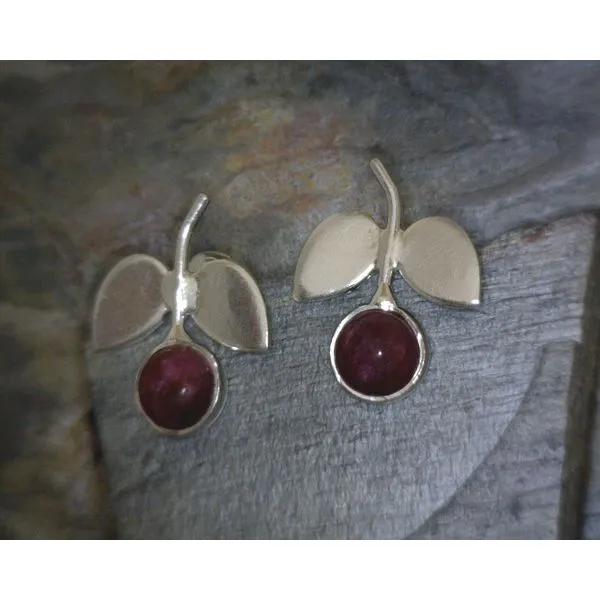 silver earrings with stones Vulcan's Forge LLC KANSAS CITY, MO
