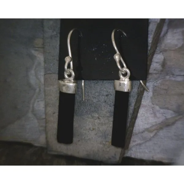 silver earrings with stones Vulcan's Forge LLC KANSAS CITY, MO