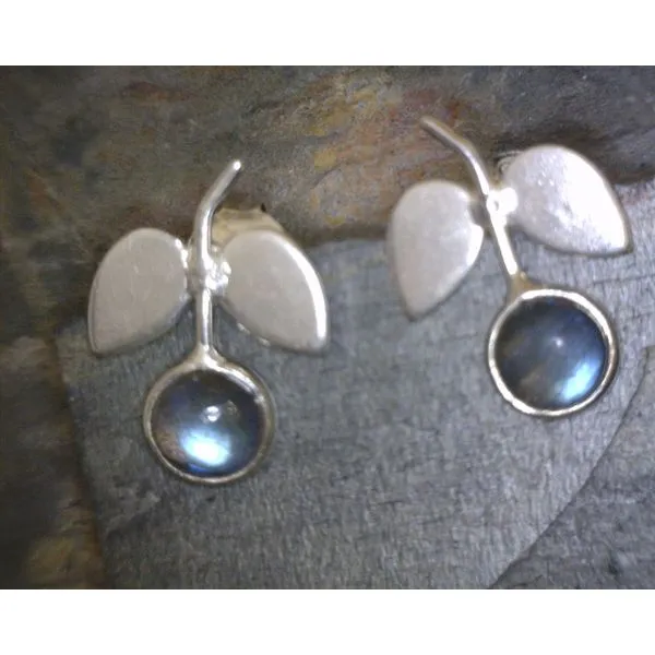 silver earrings with stones Vulcan's Forge LLC KANSAS CITY, MO