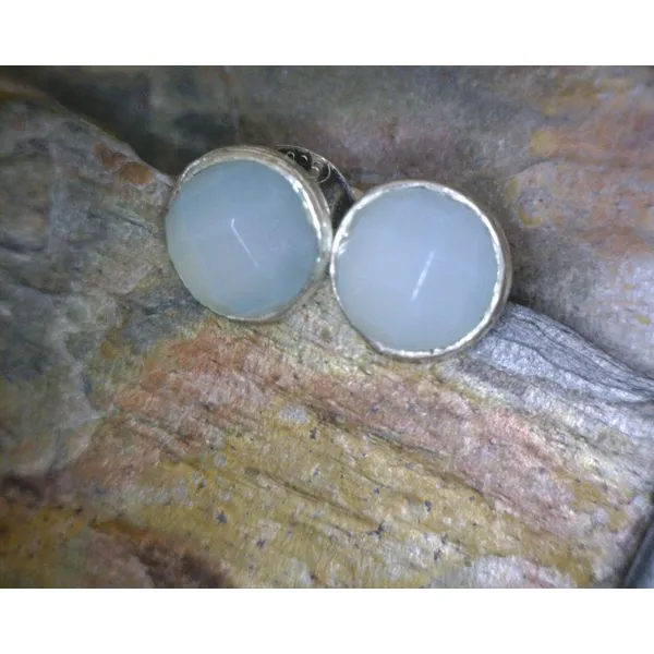 silver earrings with stones Vulcan's Forge LLC KANSAS CITY, MO
