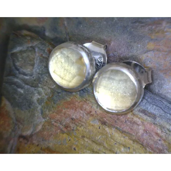 silver earrings with stones Vulcan's Forge LLC KANSAS CITY, MO