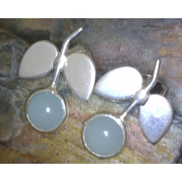 silver earrings with stones Vulcan's Forge LLC KANSAS CITY, MO