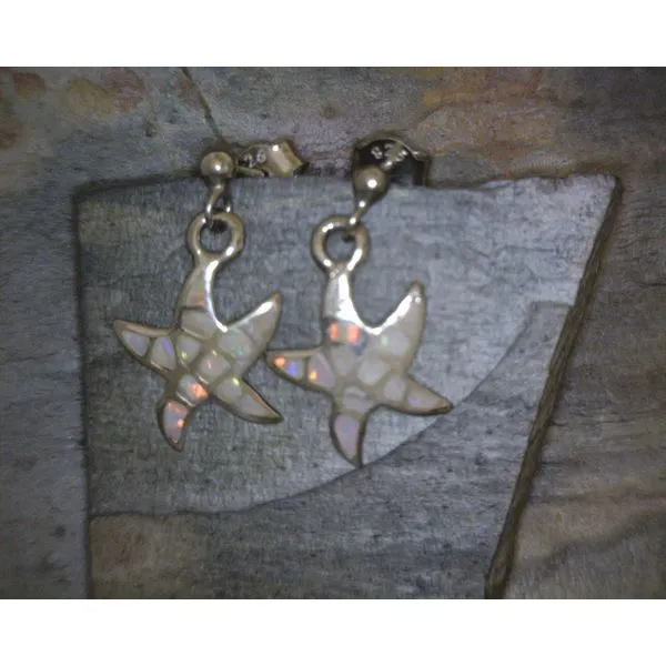 silver earrings with stones Vulcan's Forge LLC KANSAS CITY, MO