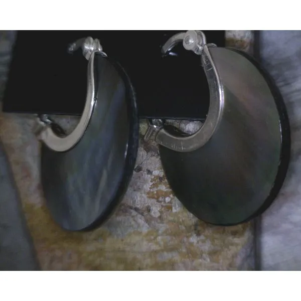 silver earrings with stones Vulcan's Forge LLC KANSAS CITY, MO