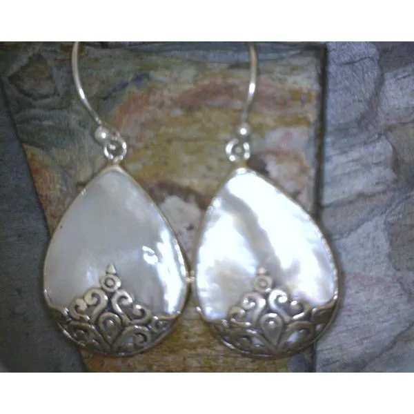 silver earrings with stones Vulcan's Forge LLC KANSAS CITY, MO