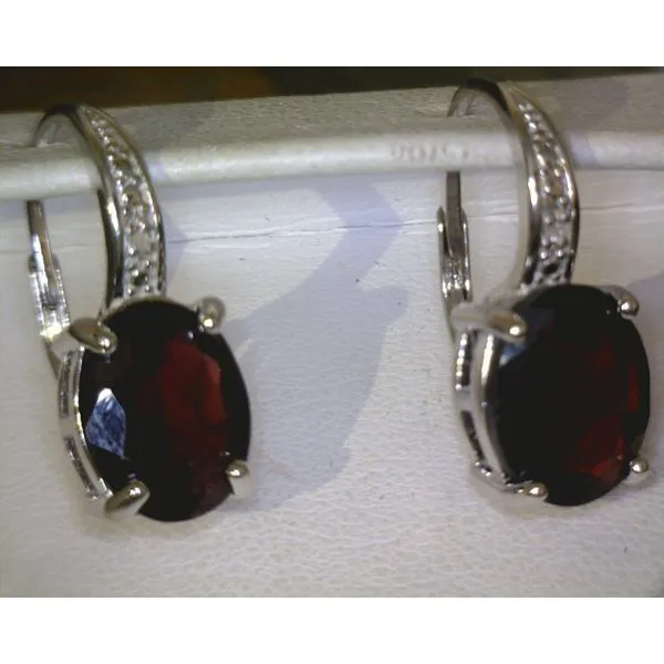 silver earrings with stones Vulcan's Forge LLC KANSAS CITY, MO