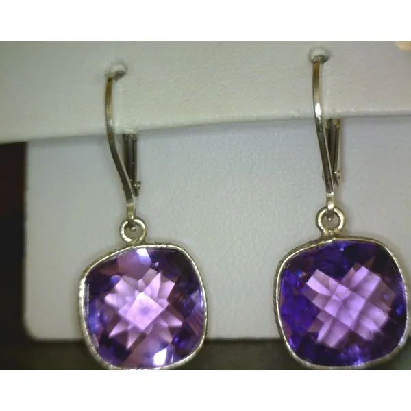silver earrings with stones Vulcan's Forge LLC KANSAS CITY, MO