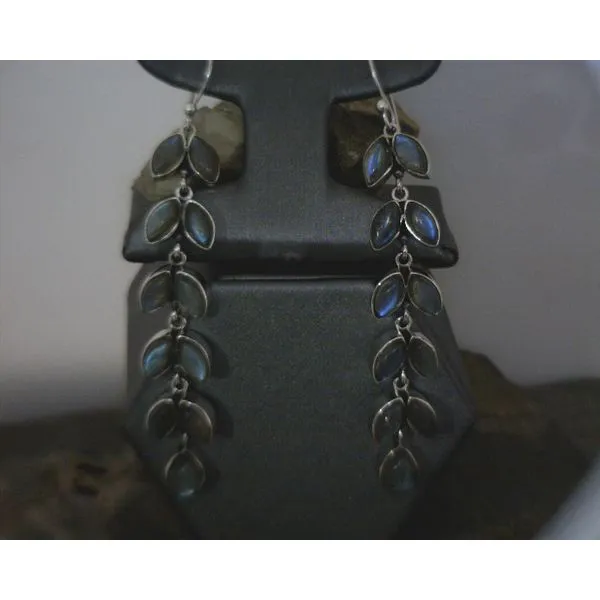 silver earrings with stones Vulcan's Forge LLC KANSAS CITY, MO