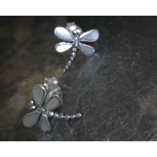 silver earrings with stones Vulcan's Forge LLC KANSAS CITY, MO