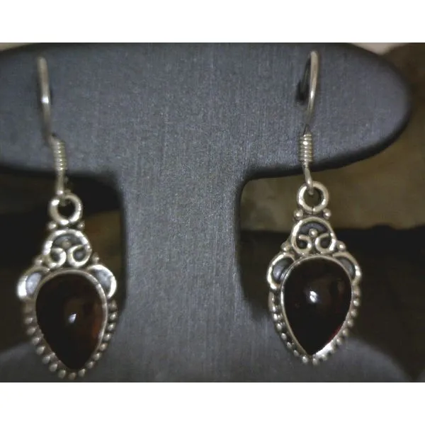 silver earrings with stones Vulcan's Forge LLC KANSAS CITY, MO