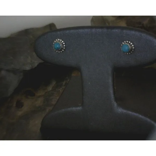 silver earrings with stones Vulcan's Forge LLC KANSAS CITY, MO