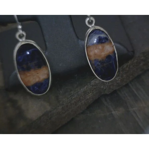 silver earrings with stones Vulcan's Forge LLC KANSAS CITY, MO
