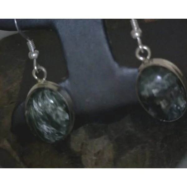 silver earrings with stones Vulcan's Forge LLC KANSAS CITY, MO