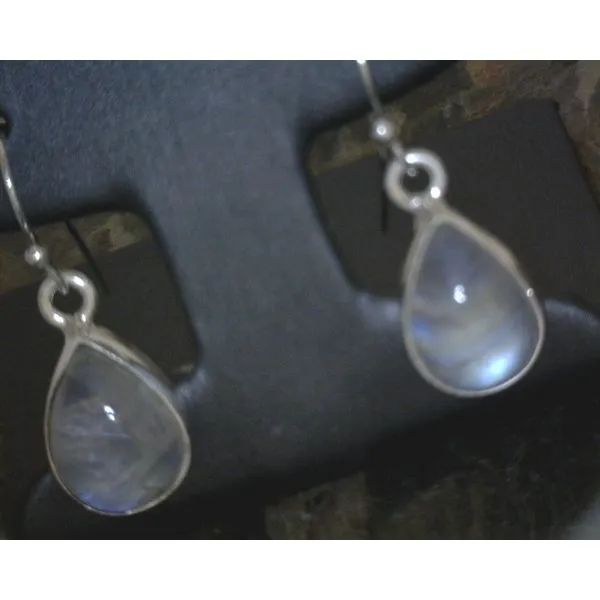 silver earrings with stones Vulcan's Forge LLC KANSAS CITY, MO