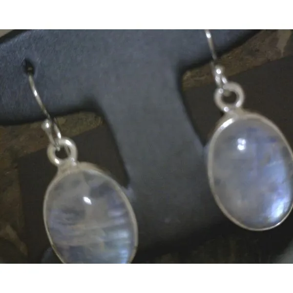 silver earrings with stones Vulcan's Forge LLC KANSAS CITY, MO