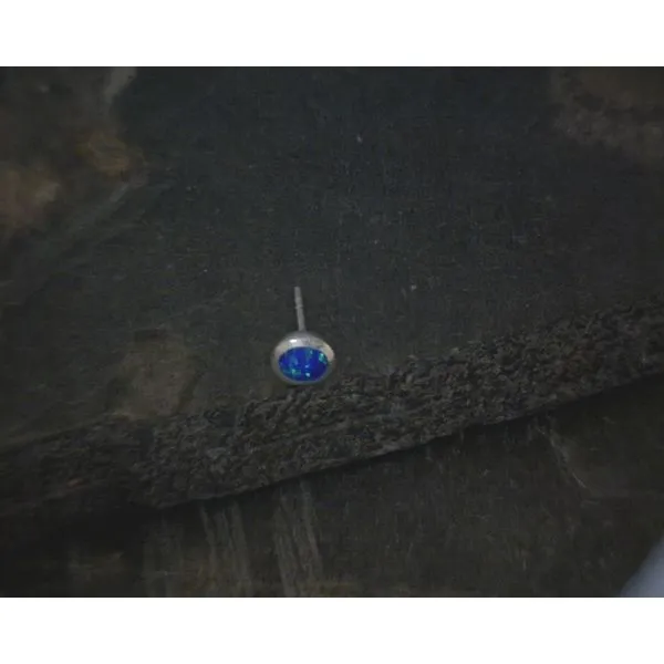 SS 6mm Lab White  Opal Stud Vulcan's Forge LLC KANSAS CITY, MO