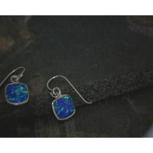 SS Dragon Fly Stud Lab Blue Opal Studs Vulcan's Forge LLC KANSAS CITY, MO