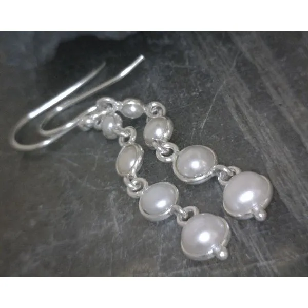 silver earrings with stones Vulcan's Forge LLC KANSAS CITY, MO