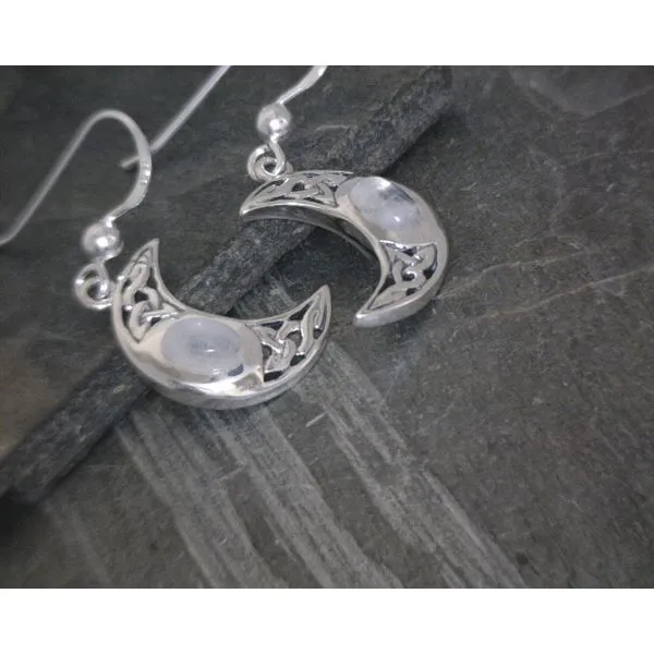 silver earrings with stones Vulcan's Forge LLC KANSAS CITY, MO