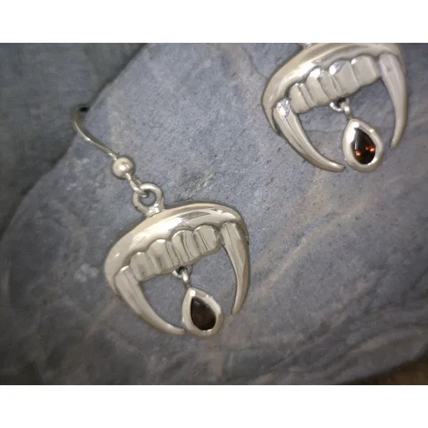 Sterling Silver Vampire Earrings Vulcan's Forge LLC Kansas City, MO