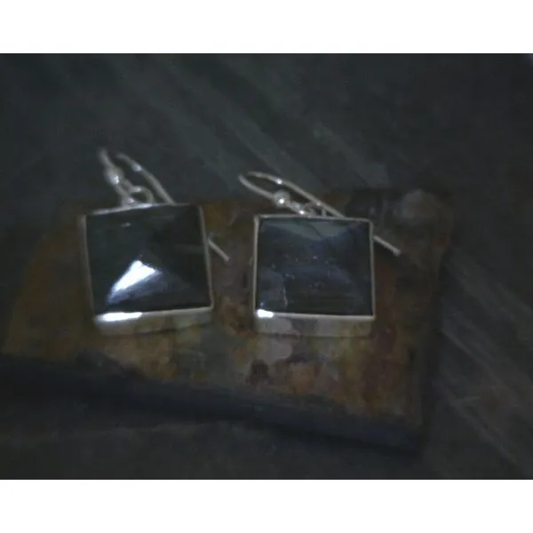 silver earrings with stones Vulcan's Forge LLC KANSAS CITY, MO