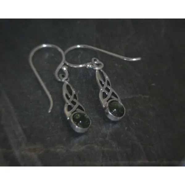 silver earrings with stones Vulcan's Forge LLC KANSAS CITY, MO