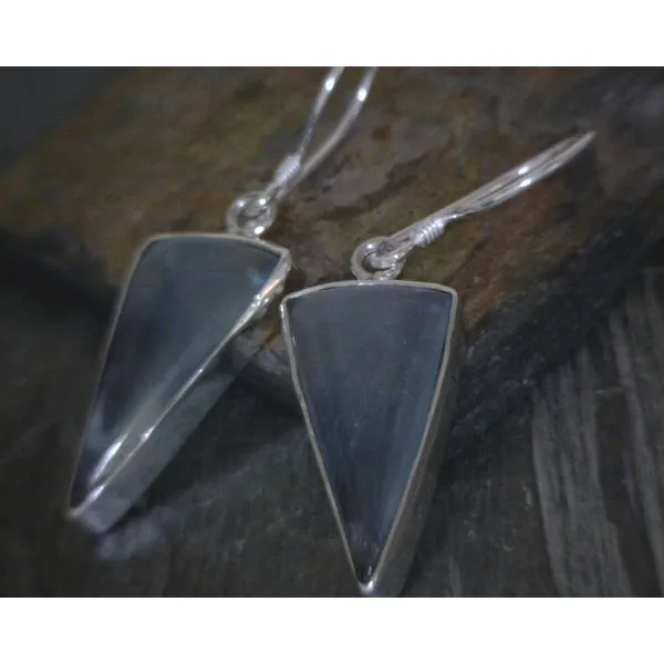 silver earrings with stones Vulcan's Forge LLC Kansas City, MO