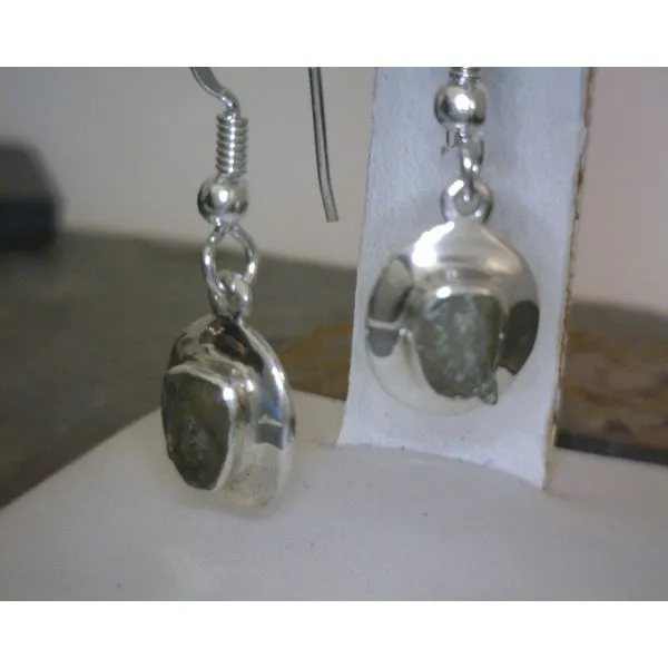 silver earrings with stones Vulcan's Forge LLC Kansas City, MO