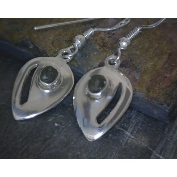 silver earrings with stones Vulcan's Forge LLC Kansas City, MO