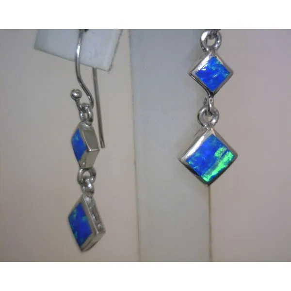 silver earrings with stones Vulcan's Forge LLC Kansas City, MO
