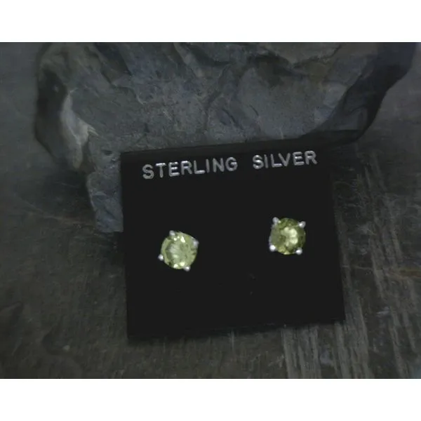 silver earrings with stones Vulcan's Forge LLC Kansas City, MO