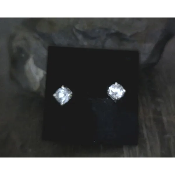 silver earrings with stones Vulcan's Forge LLC Kansas City, MO