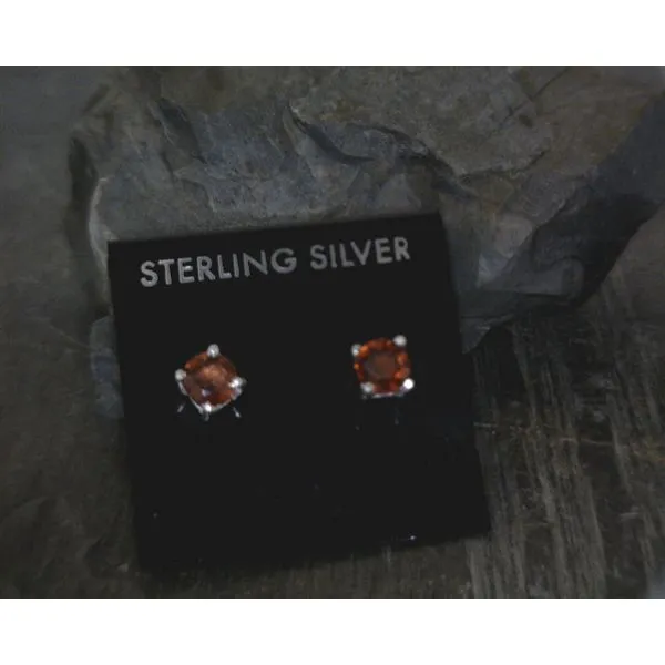 silver earrings with stones Vulcan's Forge LLC Kansas City, MO