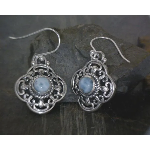 silver earrings with stones Vulcan's Forge LLC Kansas City, MO