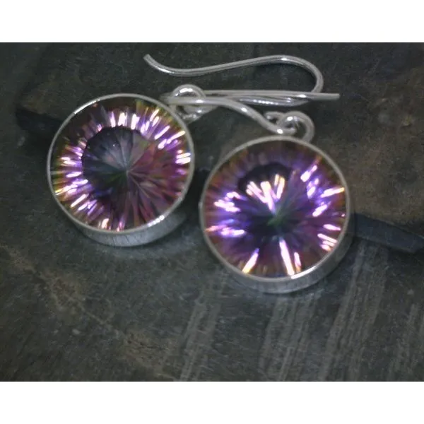 silver earrings with stones Vulcan's Forge LLC Kansas City, MO
