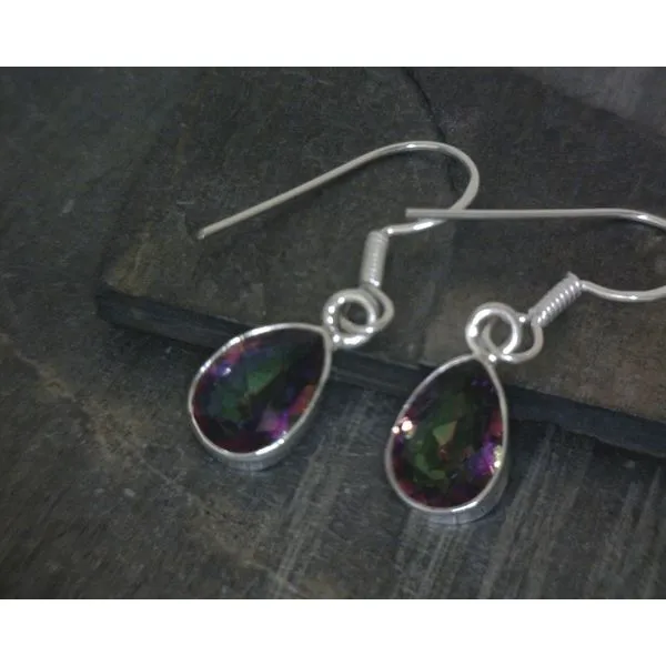 silver earrings with stones Vulcan's Forge LLC Kansas City, MO