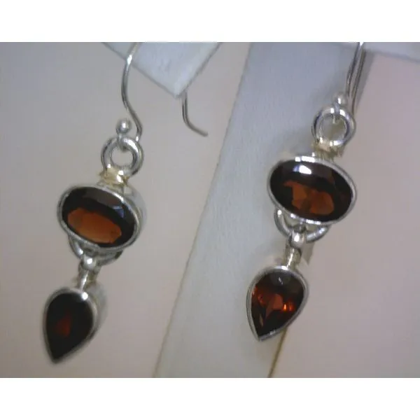 silver earrings with stones Vulcan's Forge LLC Kansas City, MO