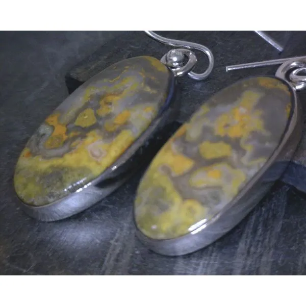 silver earrings with stones Vulcan's Forge LLC Kansas City, MO