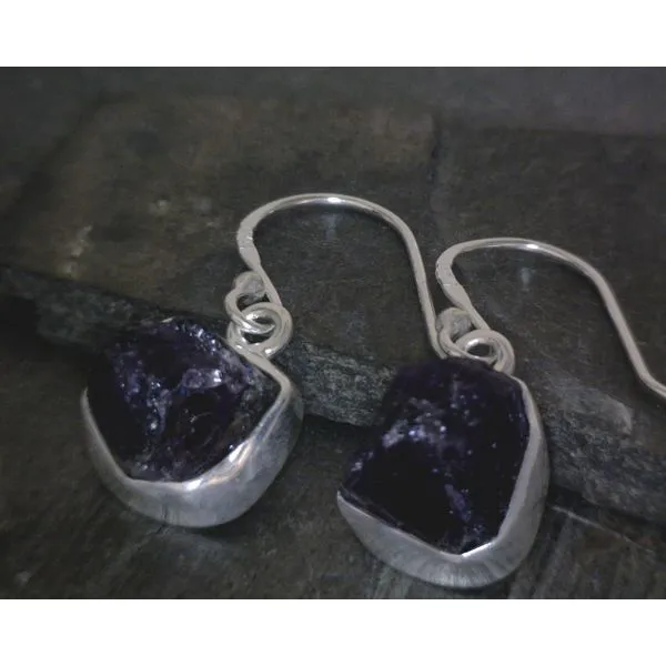 silver earrings with stones Vulcan's Forge LLC Kansas City, MO