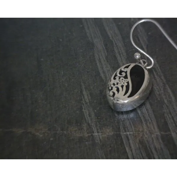 silver earrings with stones Vulcan's Forge LLC Kansas City, MO