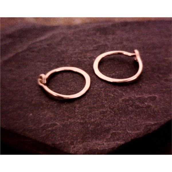 SS Rose Gold Filled Hoops Vulcan's Forge LLC Kansas City, MO