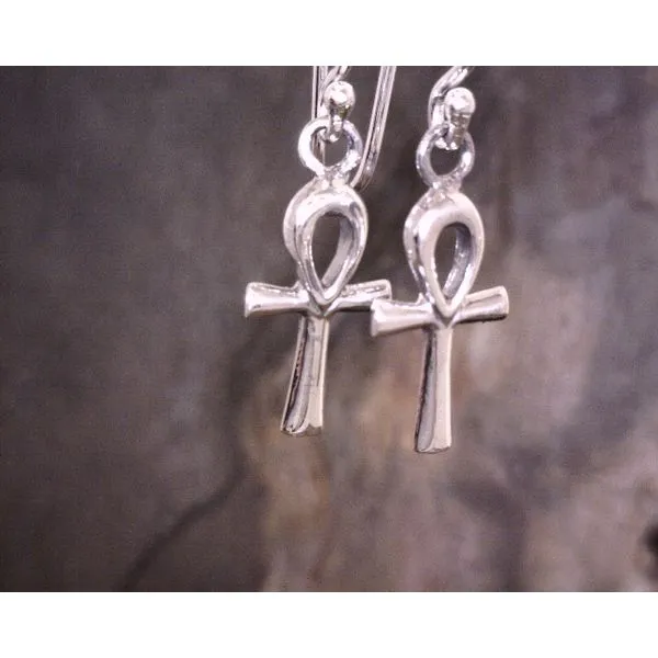 Silver Small Ankh Drops Vulcan's Forge LLC KANSAS CITY, MO