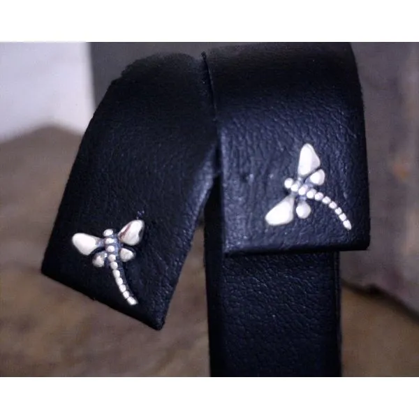 Sterling Silver Dragonfly Stud Earrings Vulcan's Forge LLC KANSAS CITY, MO