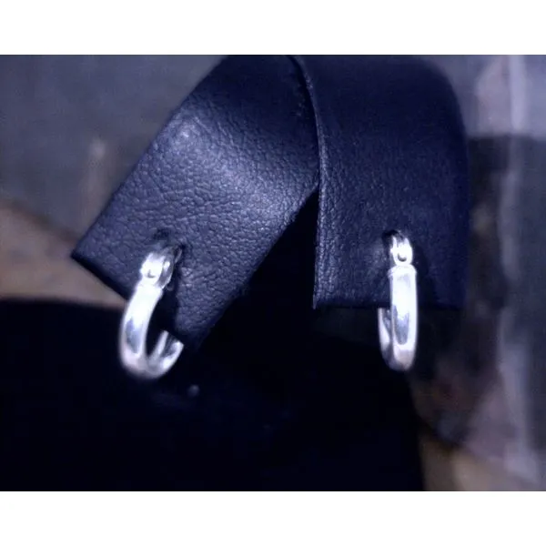 Sterling Silver 10mm Small Hoop Earrings Vulcan's Forge LLC KANSAS CITY, MO