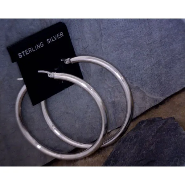 Sterling Silver Large Hoops Vulcan's Forge LLC KANSAS CITY, MO