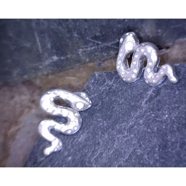 Sterling Silver Snake Stud Earrings Vulcan's Forge LLC KANSAS CITY, MO