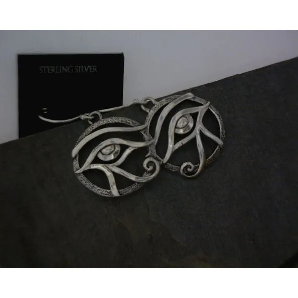 Sterling Silver Horus Earrings Vulcan's Forge LLC KANSAS CITY, MO