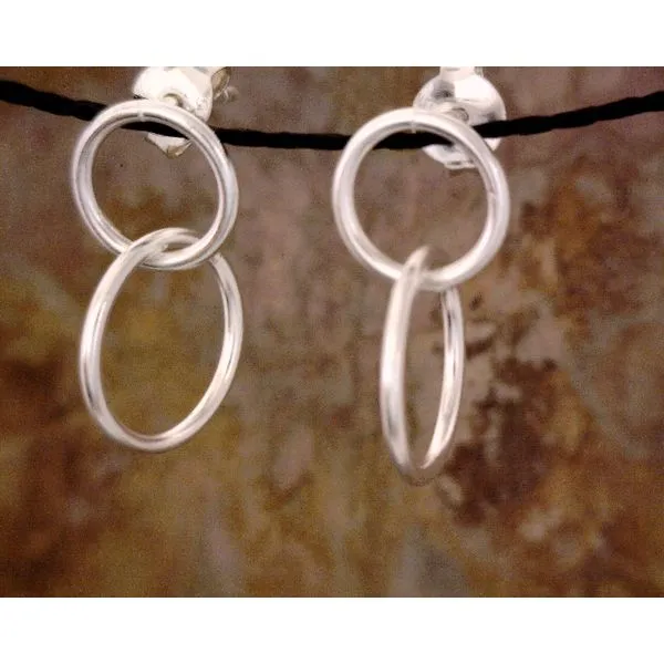 Sterling Silver Circle Earrings Vulcan's Forge LLC KANSAS CITY, MO